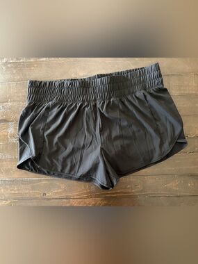 Avia Women's Black Elastic-Waist Running Shorts